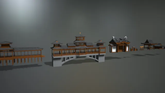 传统建筑 历史建筑 木头房子 幕府时代 日本寺庙