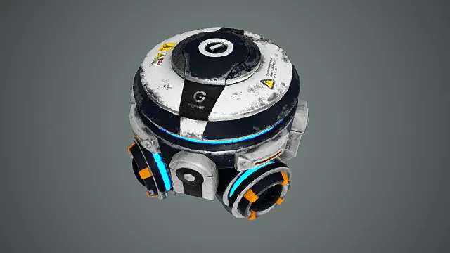 次世代场景模型重力发生器设备道具模型