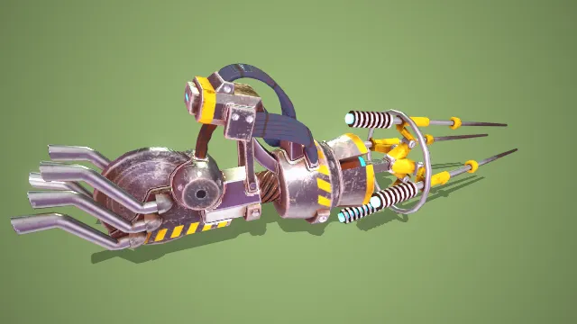 激光枪 武器模型 pbr模型 游戏模型