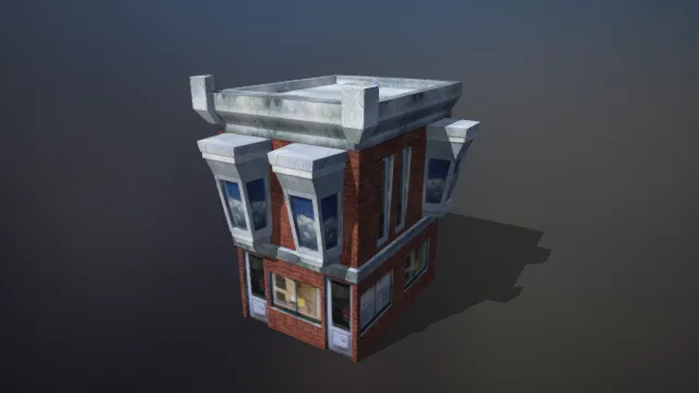 商店 房屋建筑 银行建筑 砖房