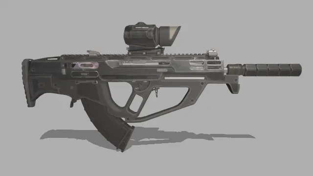 写实风格 军事主题 3d枪械 突击步枪 枪械设计