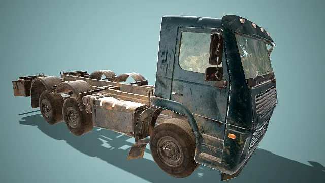 废旧 被抛弃的卡车