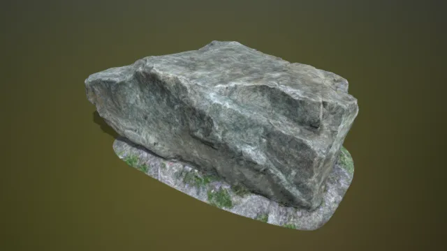 石头 写实岩石 巨型石块