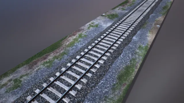 火车道路 轨道 铁路 写实 真实贴图