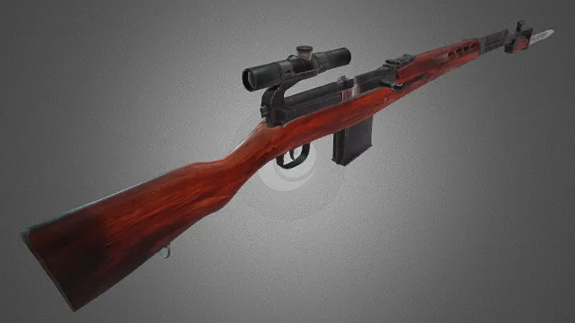 狙击枪 枪械 武器模型 pbr模型 游戏模型 