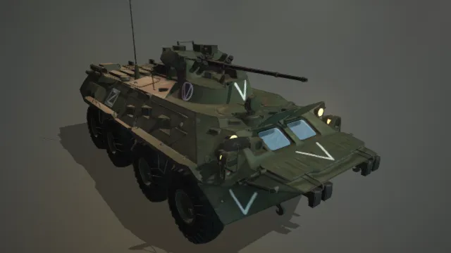 装甲车 军事车辆 写实战车 坦克 战斗 带有内饰