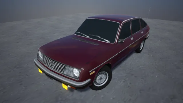 轿车 简易模型 红色车辆 交通运输 小汽车