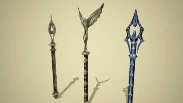 权杖 武器 道具 法杖 魔法工具 游戏装备店