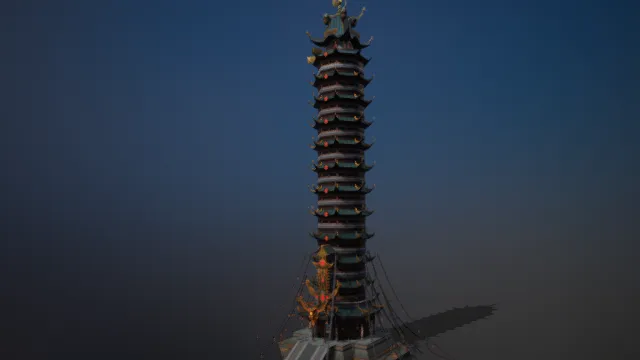 高塔 游戏建筑 历史建筑 场景部件 宫殿