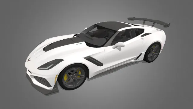 2019雪佛兰科尔维特C7ZR1跑车交通工具
