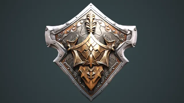 盾牌 武器模型 中世纪 pbr模型