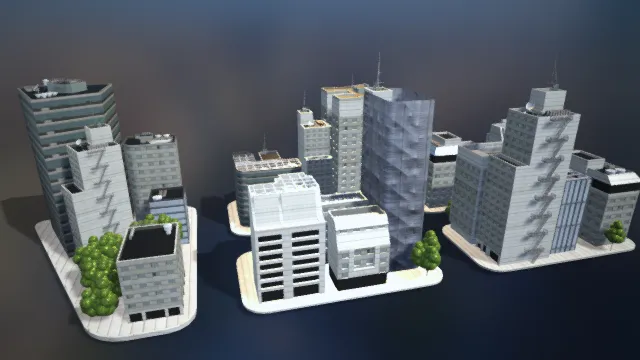 现代建筑 城市园区 写字楼 商业园区