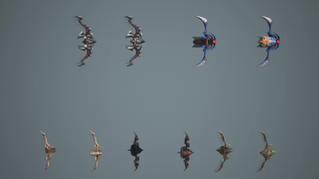 游戏装备 弓箭 武器 长弓 冷兵器 神器