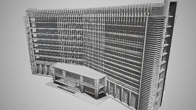 酒店建筑3D建筑模型
