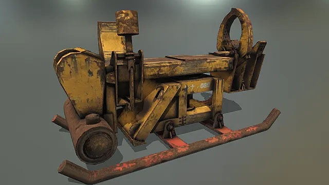 发动机 生锈 工业品 黄色