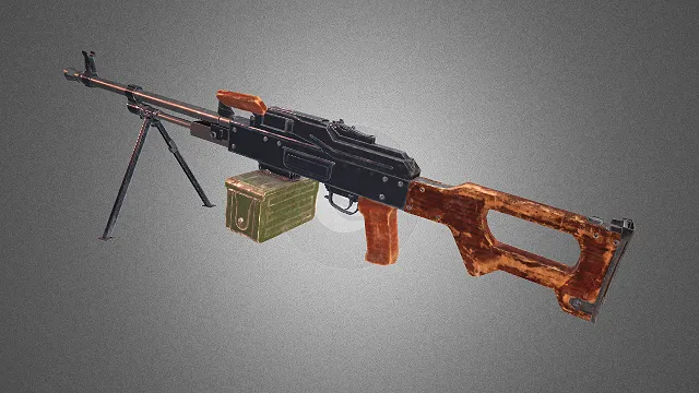 m249 枪械 武器模型 pbr模型 游戏模型