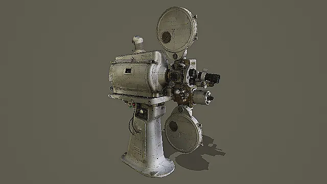 复古胶片电影放映机3D模型