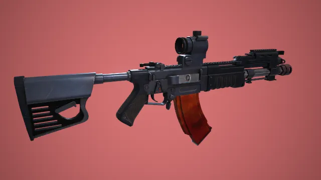 步枪 武器模型 pbr模型 游戏模型