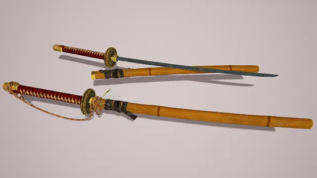 武士刀 刀具器械模型