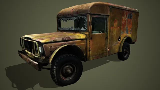 M725军用救护车 军用车辆模型