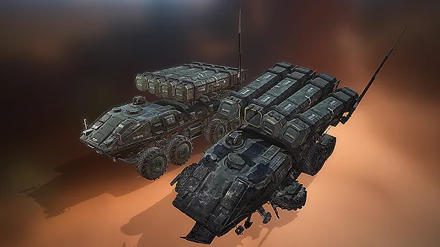 防空导弹车 被炸毁的防空导弹车