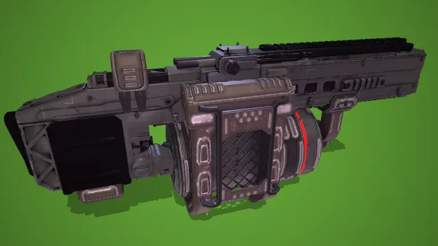 机枪 武器模型 pbr模型 游戏模型