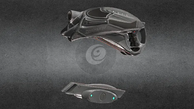 枪 手枪 环形 科幻 能量武器