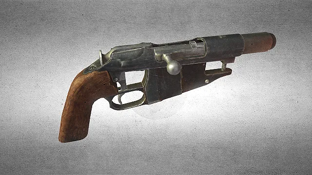 老式手枪 武器 枪械 武器模型 pbr模型 游戏模型