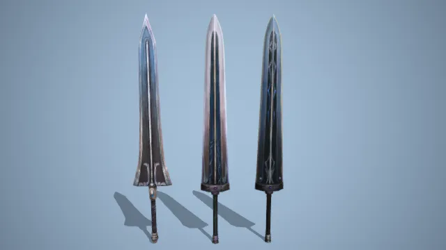 长剑 双刃剑 武器 魔法道具 装备 游戏道具库