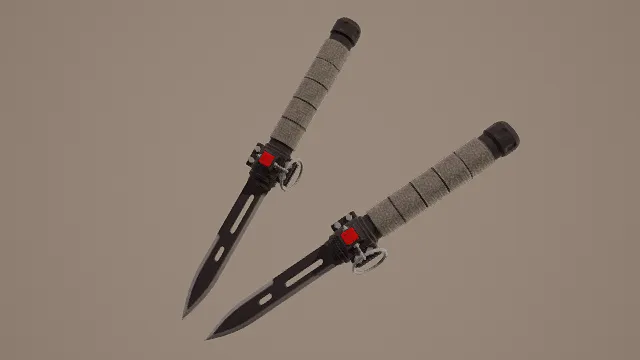 3D卡通风格匕首组合模型,创意设计(3D匕首、卡通风格、写实风,武器设计主题)