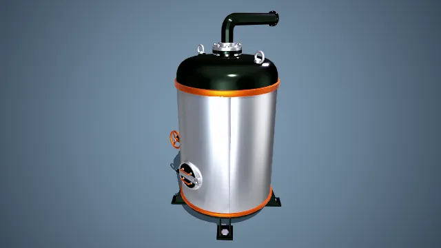 工业大型立式储罐三维模型