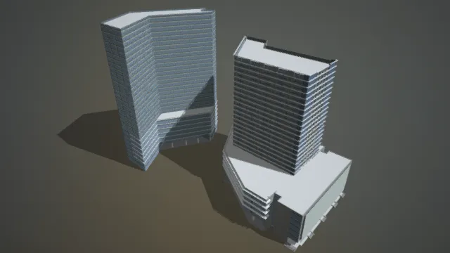 大楼 指挥中心 高楼 高层玻璃楼