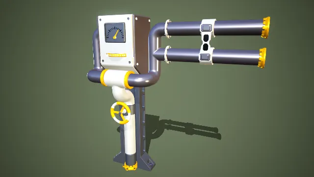 表盘 管道 阀门 立式 工业机器