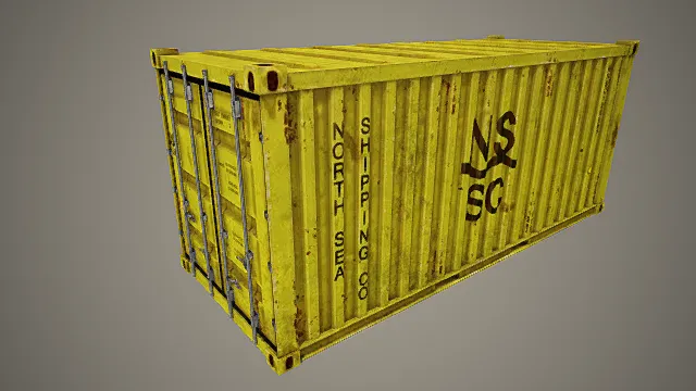 工业集装箱 货箱 运输箱 3D设备模型