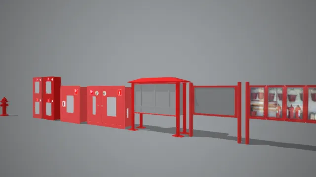 消防设施 灭火器 设备箱