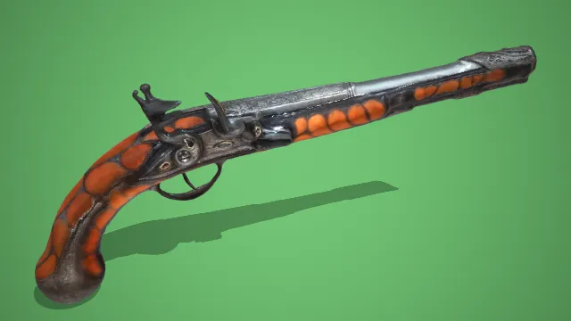 手枪 枪械 枪械模型 pbr模型 游戏模型 