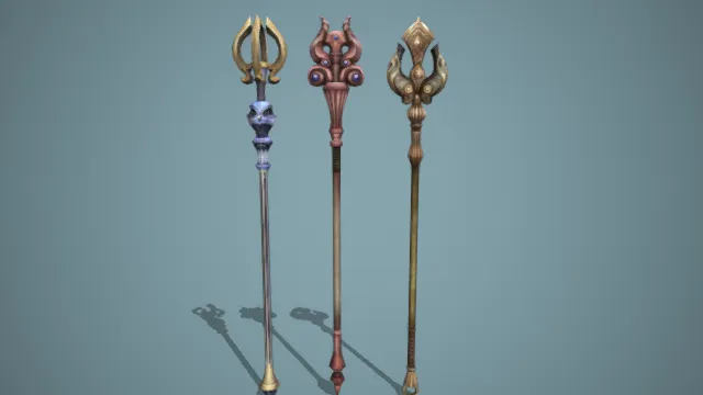 权杖 法杖 武器 游戏道具 魔法武器 装备