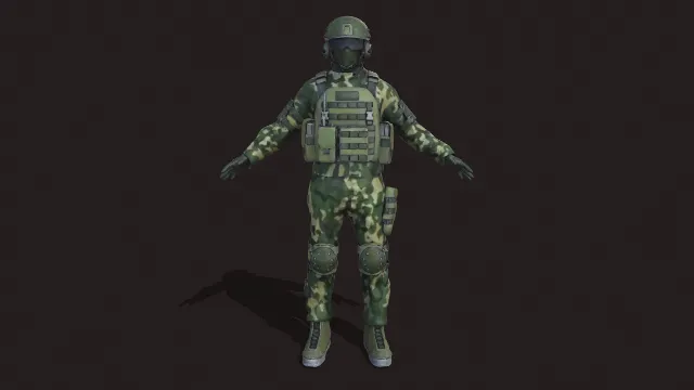 解放军士兵雇佣兵迷彩服