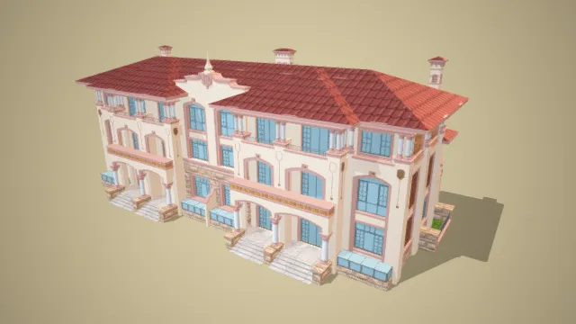 私人住宅 别墅 洋楼 风格化建筑 现代别墅