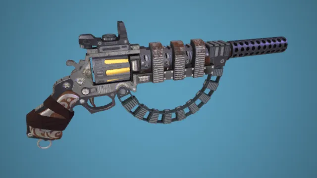 手枪 武器模型 pbr模型 游戏模型