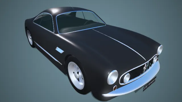 经典汽车 黑色轿车 福特野马 跑车 豪车