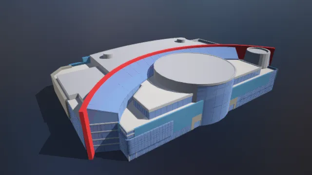 中心超市 商场 市区建筑 万象城