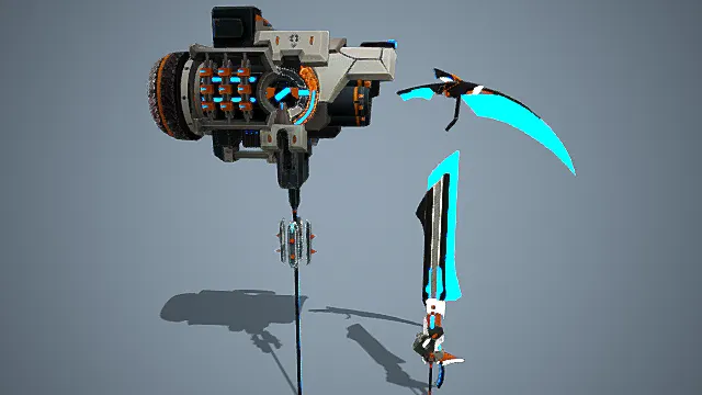 次世代科技武器 刀剑炮 武器工具