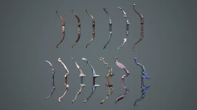 游戏装备 弓箭 武器 长弓 冷兵器 神器