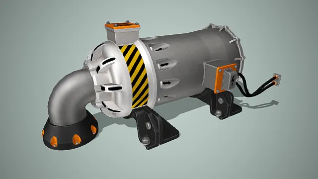 现代工业高精度机械设备3D模型