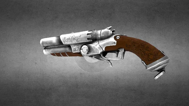 手炮 枪械 武器 武器模型 pbr模型 游戏模型