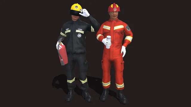 消防员 救援队 勘察员 抢险救灾 救援人员 营救 救援人员