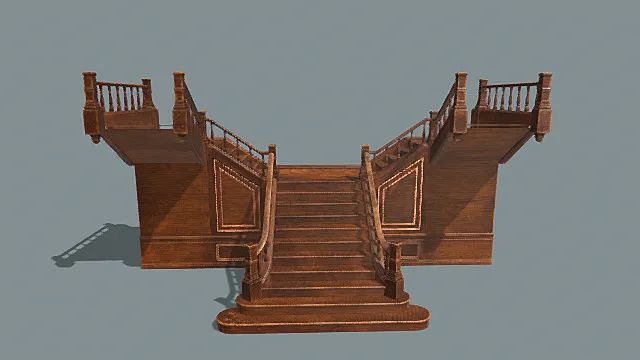 楼梯 木制楼梯 建筑 房屋