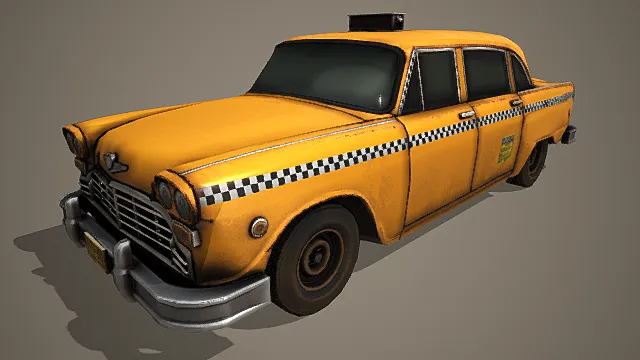 1981 年跳棋马拉松出租车 模型