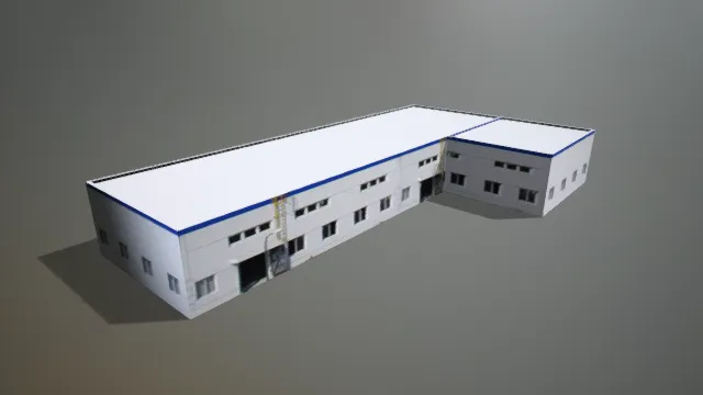 工厂 电化厂房 盐化工 现代建筑